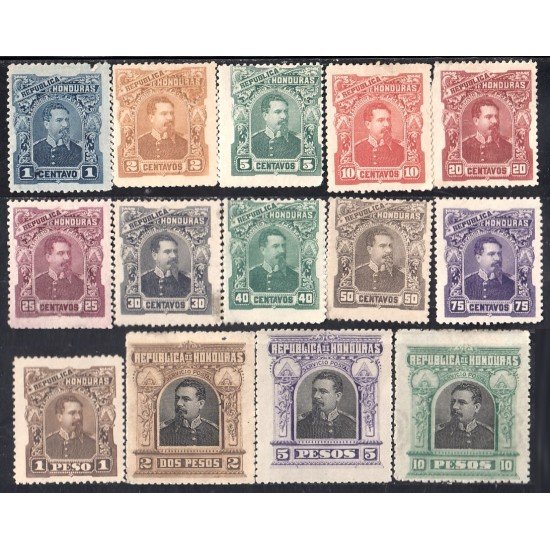 Honduras 32/45 1891 Presidente Luis Bogran MH Honduras 32/45 1891 Presidente Luis Bogran MH