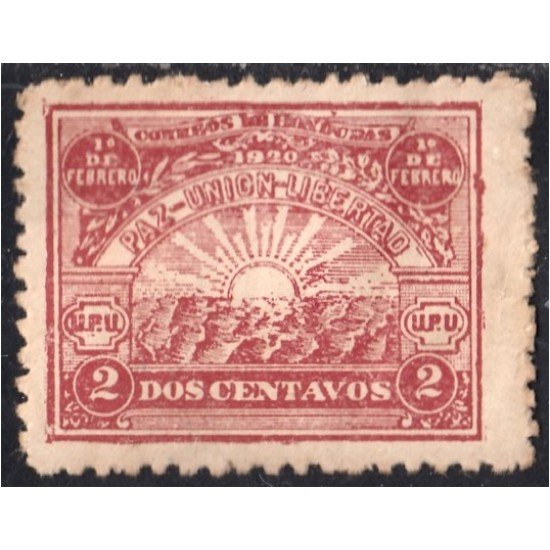 Honduras 167 1920 Amanecer Presidente López Gutierrez Sin goma Honduras 167 1920 Amanecer Presidente López Gutierrez Sin goma