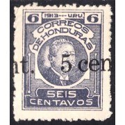 Honduras 141 1913/15 Gral. Manuel Bonilla Sin goma