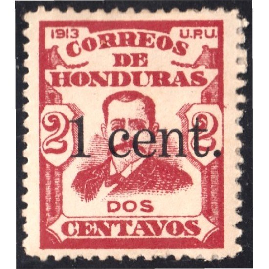Honduras 139 1913/15 Gral. Terenzio Sierra Sin goma Honduras 139 1913/15 Gral. Terenzio Sierra Sin goma