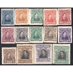 Honduras 32/45 1891 Presidente Luis Bogran Sin goma Honduras 32/45 1891 Presidente Luis Bogran Sin goma
