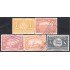 Honduras 255/59 1939 Palacio del Distrito Central Escudo Puente Pabellón usados