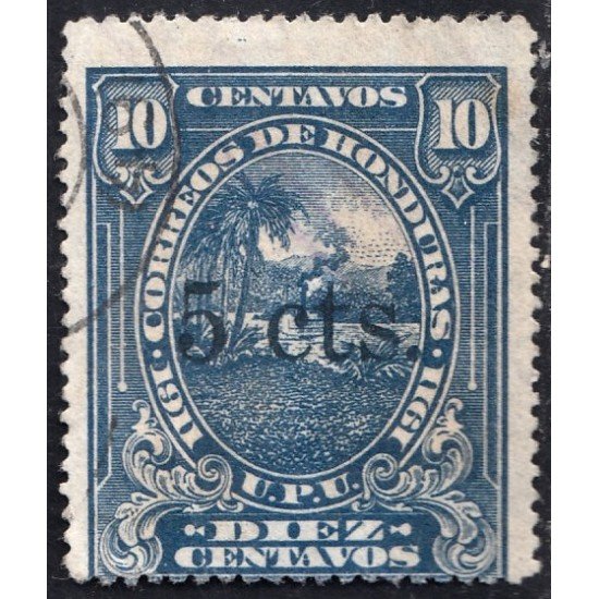 Honduras 127 1913 Timbres de 1911 Paisaje hondureño usados