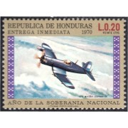 Honduras Express 1 1970 Año de la soberanía Nacional Avión Plane MNH