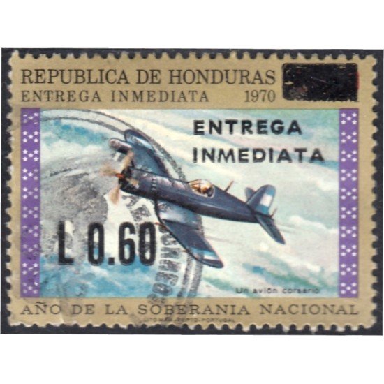 Honduras Express 2 1970 Año de la soberanía Nacional Avión Plane usados Honduras Express 2 1970 Año de la soberanía Nacional Avión Plane usados
