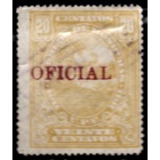 Honduras Servicio 33a 1911/16 sobrecarga roja Paisaje hondureño usados