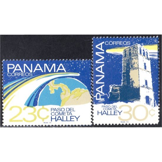 Panama 992/93 1986 Paso del Cometa Halley MNH