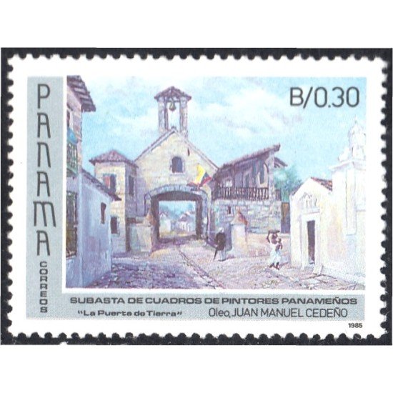 Panama 981 1986 Oleo de Juan Manuel Cedeño MNH