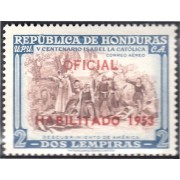 Honduras 28 1953 Servicio Oficial Aéreo Descubrimiento de América MH