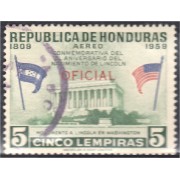 Honduras 80 1959 Servicio Oficial Aéreo Monumento a Lincoln usados