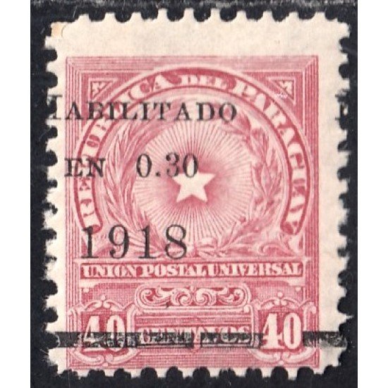 Paraguay 217 1919 Escudo de armas nacional MNH