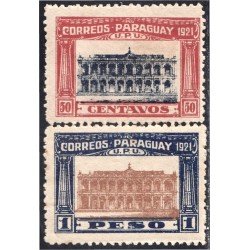 Paraguay 229/30 1922 Constitución Nacional Sin goma Paraguay 229/30 1922 Constitución Nacional Sin goma