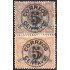 Paraguay 43/44 1896 Escudo de Armas Léon Lion Telégrafo Nacional Sin goma