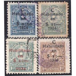 Paraguay 241/44 1924 Escudo de armas nacional usados Paraguay 241/44 1924 Escudo de armas nacional usados