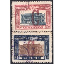 Paraguay 231/32 1922 UPU Constitución Nacional usados Paraguay 231/32 1922 UPU Constitución Nacional usados