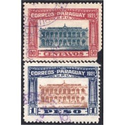 Paraguay 229/30 1922 Constitución Nacional usados Paraguay 229/30 1922 Constitución Nacional usados