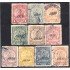 Paraguay 176/85  1909 Escudo de Armas Léon Lion Paz y Justicia usados