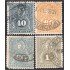 Paraguay 37/40 1892 Cuarto escudo león usados
