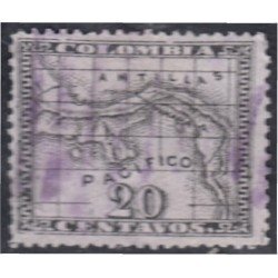 Panamá Dep. de Colombia 9 1887/88 Escudos Litografías usados Panamá Dep. de Colombia 9 1887/88 Escudos Litografías usados