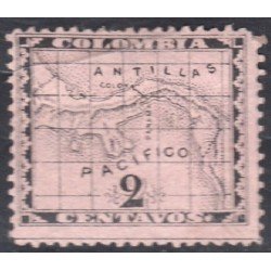 Panamá Dep. de Colombia 6 1887/88 Escudos Litografías sin goma Panamá Dep. de Colombia 6 1887/88 Escudos Litografías sin goma