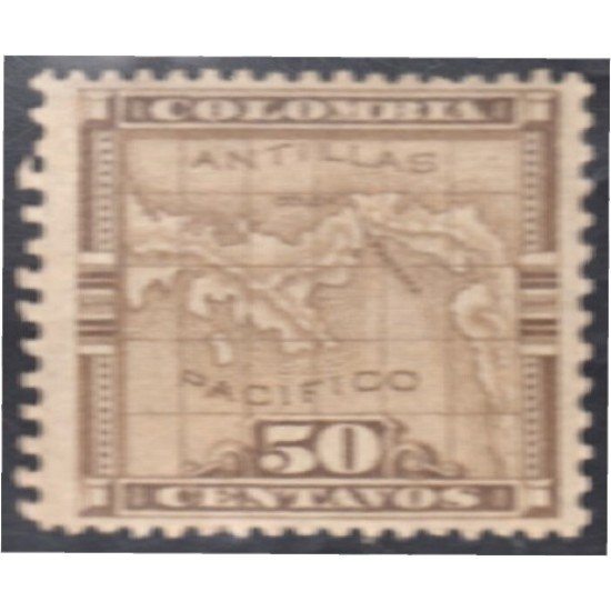 Panamá Dep. de Colombia 16 1892/96 Mapa de Panamá Grabados MH