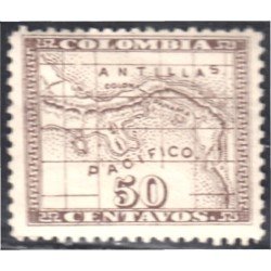 Panamá Dep. de Colombia 10 1887/88 Escudos Litografías MH Panamá Dep. de Colombia 10 1887/88 Escudos Litografías MH