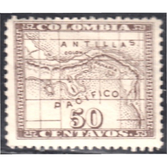 Panamá Dep. de Colombia 10 1887/88 Escudos Litografías MH Panamá Dep. de Colombia 10 1887/88 Escudos Litografías MH