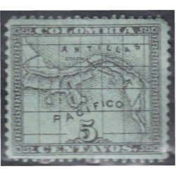 Panamá Dep. de Colombia 7a 1887/88 Escudos Litografías MH Panamá Dep. de Colombia 7a 1887/88 Escudos Litografías MH