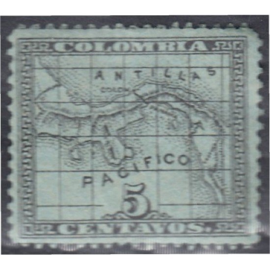 Panamá Dep. de Colombia 7a 1887/88 Escudos Litografías MH Panamá Dep. de Colombia 7a 1887/88 Escudos Litografías MH