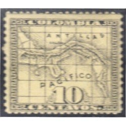 Panamá Dep. de Colombia 8 1887/88 Escudos Litografías MNH Panamá Dep. de Colombia 8 1887/88 Escudos Litografías MNH