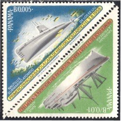 Panama 415/16 1967 Eventos científicos submarino atómico y nave atómica MNH Panama 415/16 1967 Eventos científicos submarino atómico y nave atómica MNH