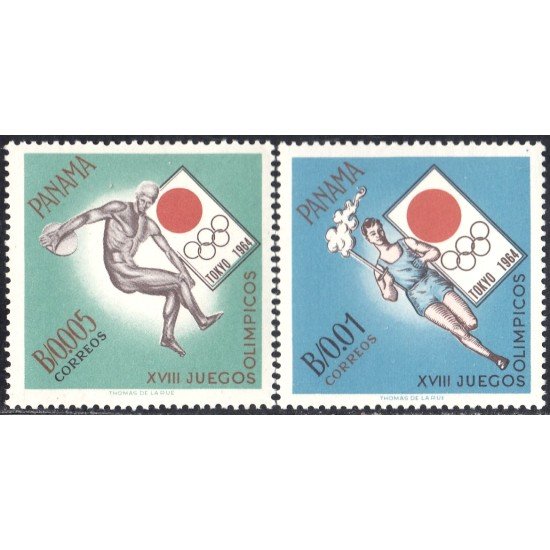 Panama 395/96 1964 XVIII Juegos Olímpicos Panamericanos MNH Panama 395/96 1964 XVIII Juegos Olímpicos Panamericanos MNH
