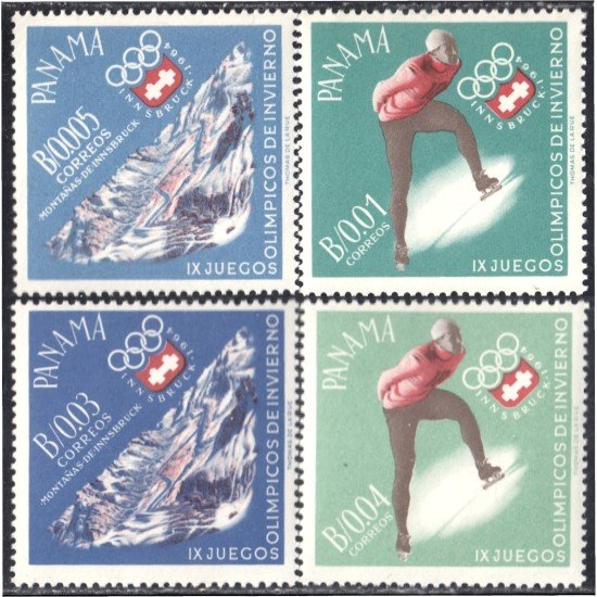 Panama 389/92 1964 IX Juegos Olímpicos Panamericanos MNH Panama 389/92 1964 IX Juegos Olímpicos Panamericanos MNH