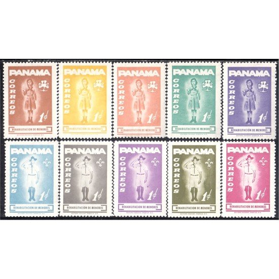 Panama 379/88 1964 Rehabilitación de menores MNH Panama 379/88 1964 Rehabilitación de menores MNH