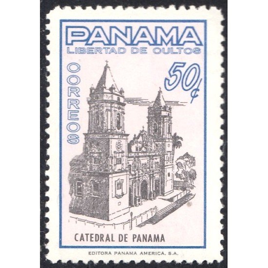 Panama 363 1962/64 Catedral de Panamá MNH Panama 363 1962/64 Catedral de Panamá MNH