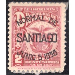 Panama 205A 1938 Escudo Inauguración de la Escuela Normal de Santiago MNH Panama 205A 1938 Escudo Inauguración de la Escuela Normal de Santiago MNH