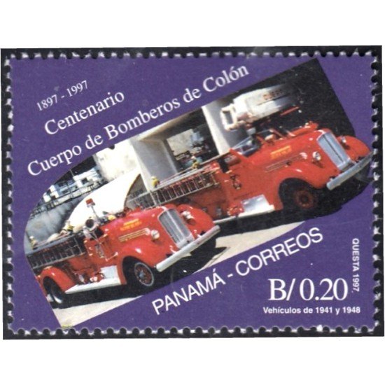 Panama 1166 1997 Centenario Cuerpo de Bomberos de Colón MNH Panama 1166 1997 Centenario Cuerpo de Bomberos de Colón MNH