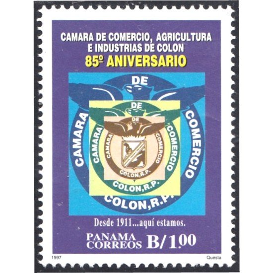 Panama 1160 1997 Cámara de Comercio Agricultura e Industrias de Colón MNH Panama 1160 1997 Cámara de Comercio Agricultura e Industrias de Colón MNH