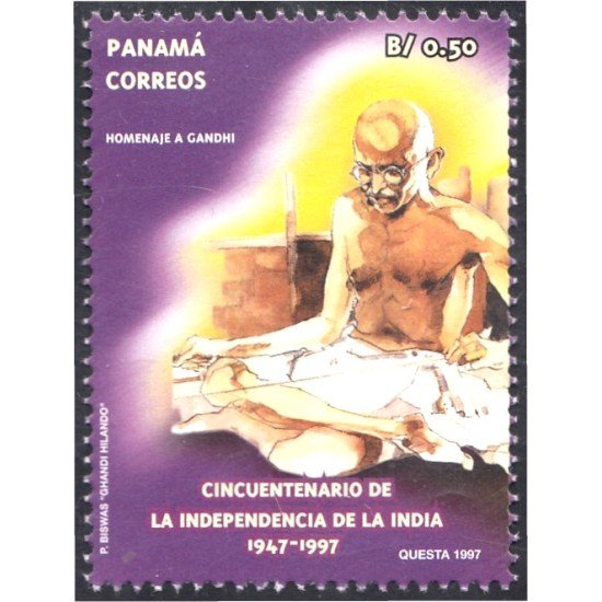 Panama 1158 1997 50 Años de la Independencia de la India MNH