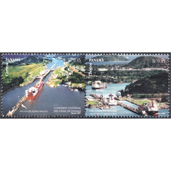 Panama 1152/53 1997 Congreso Universal de Canal de Panamá MNH Panama 1152/53 1997 Congreso Universal de Canal de Panamá MNH