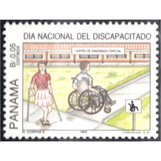 Panama 1107 1993 Día Nacional del Discapacitado MNH Panama 1107 1993 Día Nacional del Discapacitado MNH