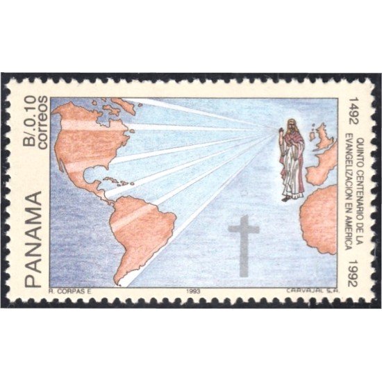 Panama 1106 1993 Quinto Centenario de la Evangelización en América MNH Panama 1106 1993 Quinto Centenario de la Evangelización en América MNH