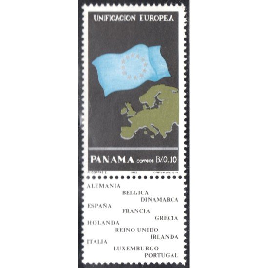 Panama 1103 1992 Unificación Europea MNH Panama 1103 1992 Unificación Europea MNH