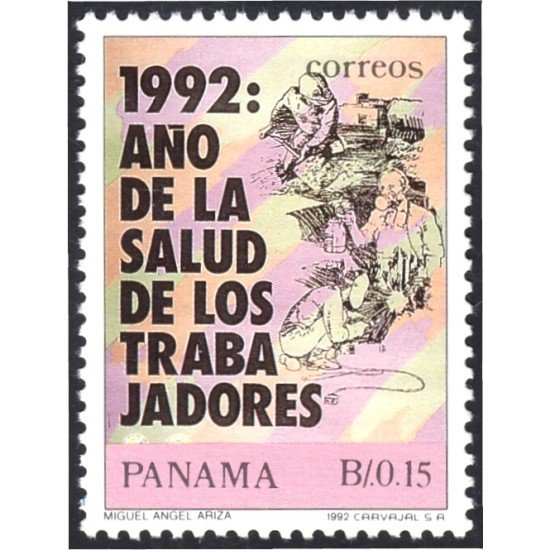 Panama 1102 1992 Año de la salud de los trabajadores MNH Panama 1102 1992 Año de la salud de los trabajadores MNH