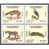 Panama 1097/00 1992 Fauna en extinción Conejo Águila Jaguar Iguana MNH