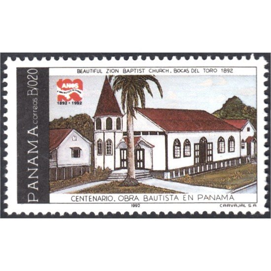 Panama 1094 1992 Centenario Obra Bautista en Panamá MNH Panama 1094 1992 Centenario Obra Bautista en Panamá MNH