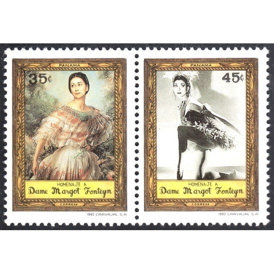 Panama 1091/92 1992 Homenaje a Dama Margot Fonteyn MNH Panama 1091/92 1992 Homenaje a Dama Margot Fonteyn MNH