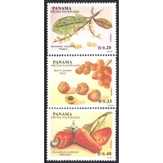 Panama 1065/67 1990 Frutas Nacionales MNH Panama 1065/67 1990 Frutas Nacionales MNH