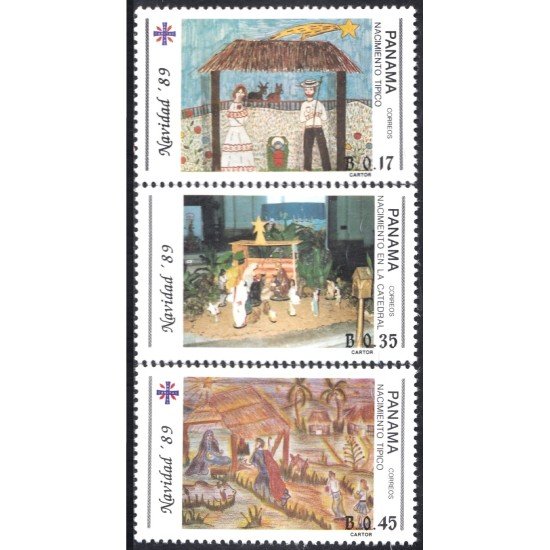 Panama 1062/64 1989 Navidad Christmas MNH Panama 1062/64 1989 Navidad Christmas MNH