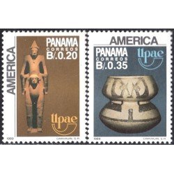 Panama 1060/61 1989 América Upaep Cerámica Precolombina MNH Panama 1060/61 1989 América Upaep Cerámica Precolombina MNH